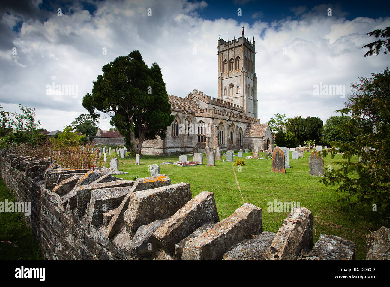 A church in Somerset Stock Photo