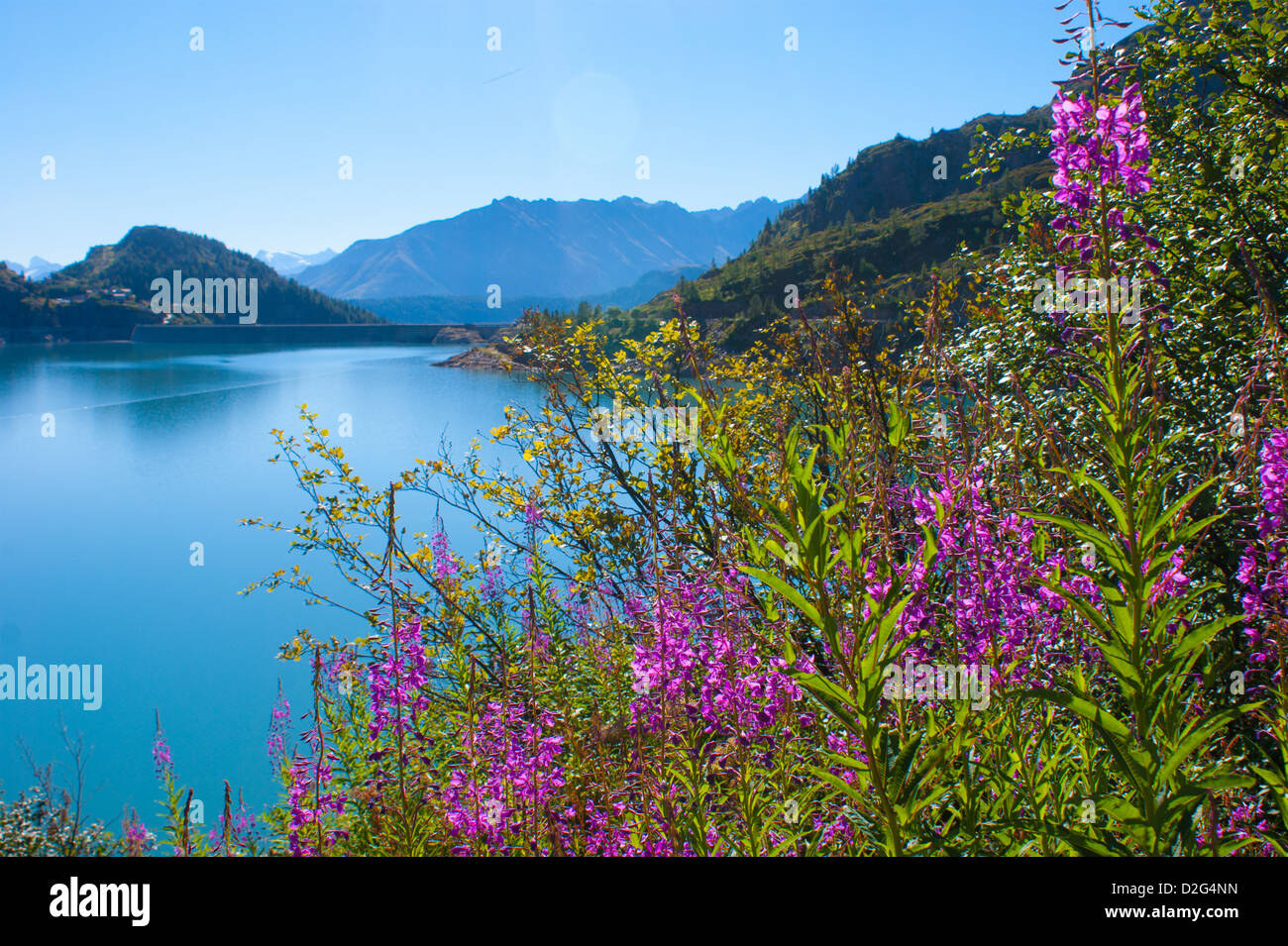 barrage d'emosson,valais,swiss Stock Photo