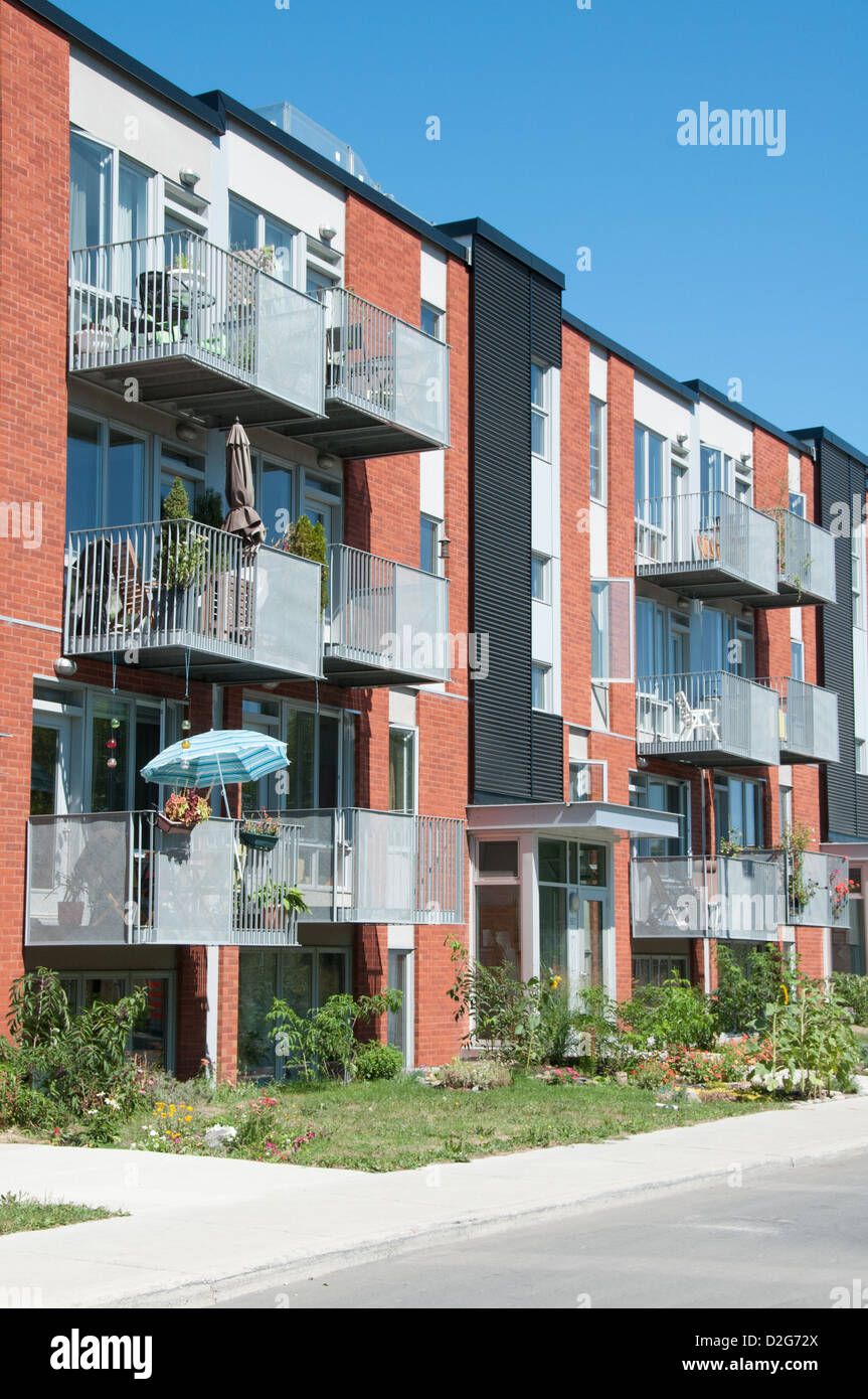 New condominiums development Montreal Stock Photo