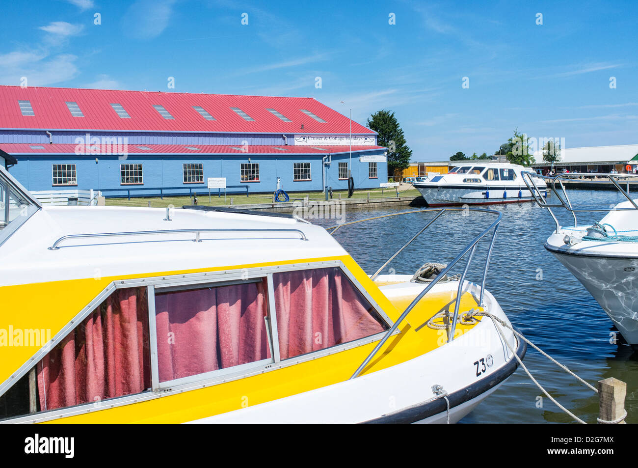 Herbert Woods Broads Haven Boatyard with Hire Boats at Potter Heigham