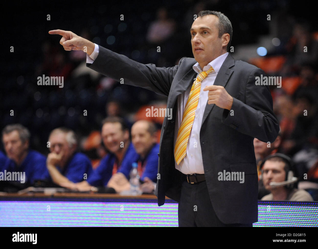 Coach of Nymburk Ronen Ginzburg during the Eurocup basketball match Stock  Photo - Alamy