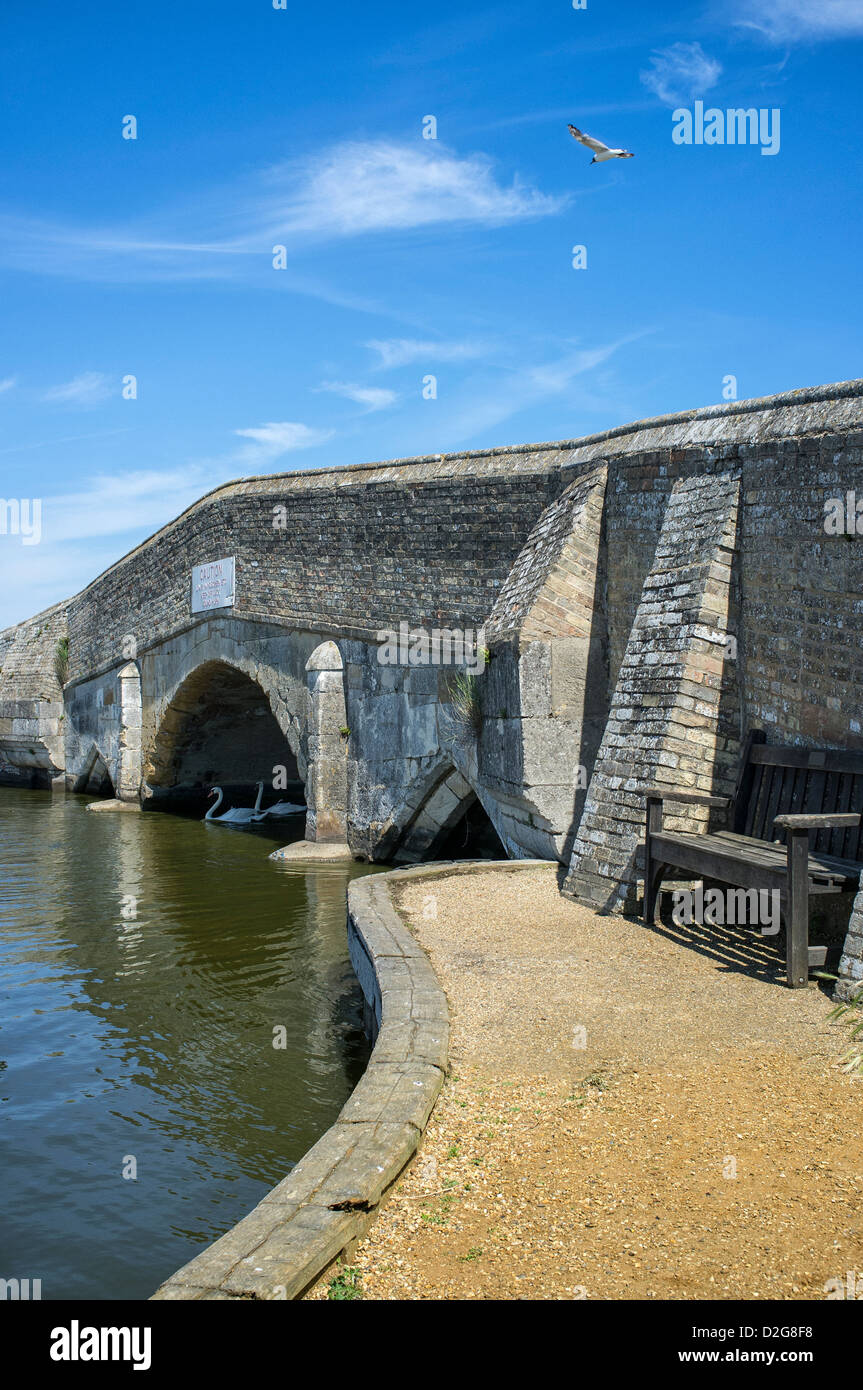 Bridge at Potter Heigham on the the River Thurne Norfolk Broads UK