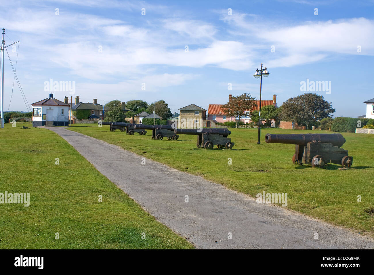 The Cannon's of Gun Hill, Southwold, Suffolk Stock Photo Alamy