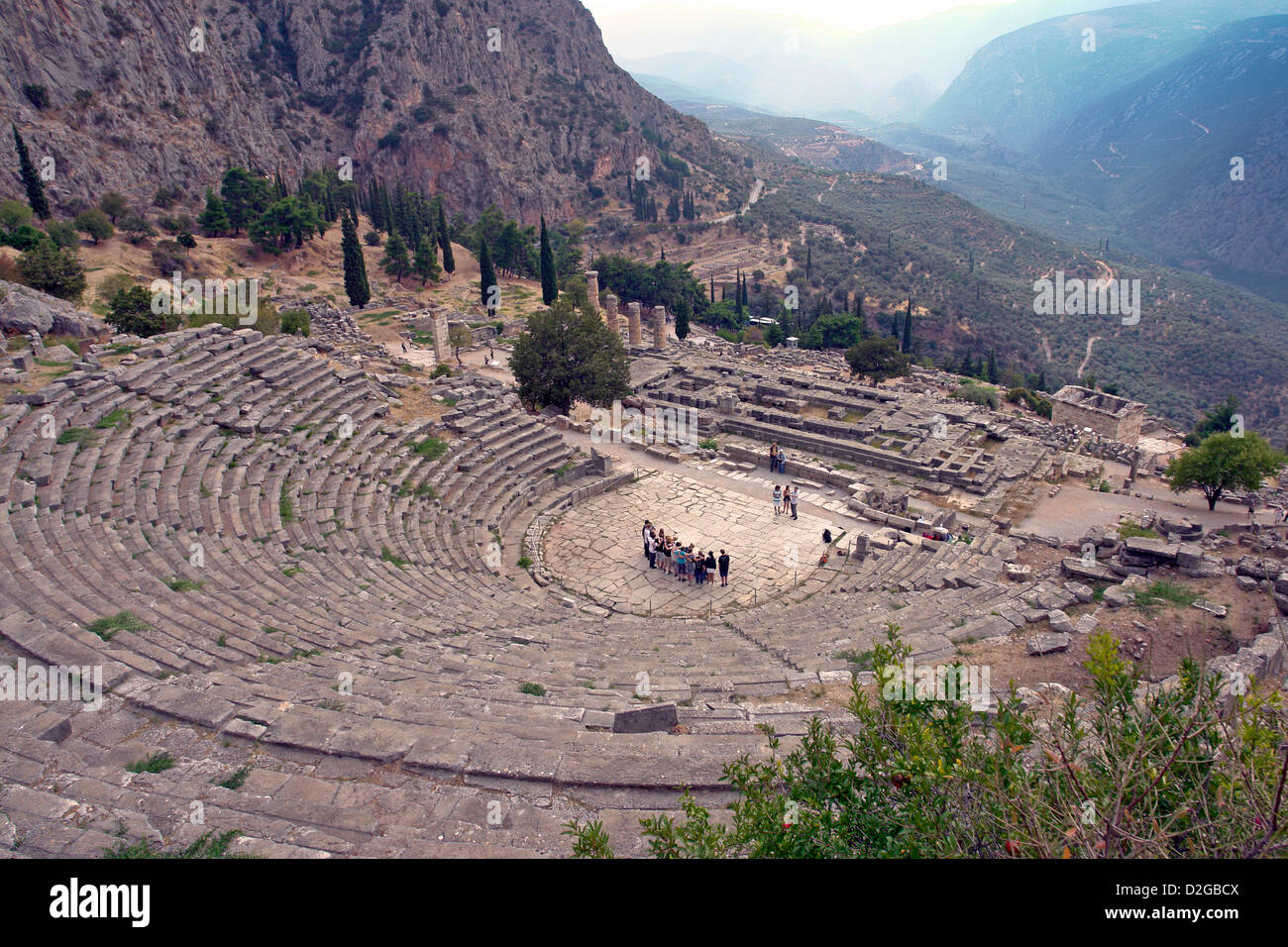 The Amphitheatre at Delphi;Greece Stock Photo - Alamy