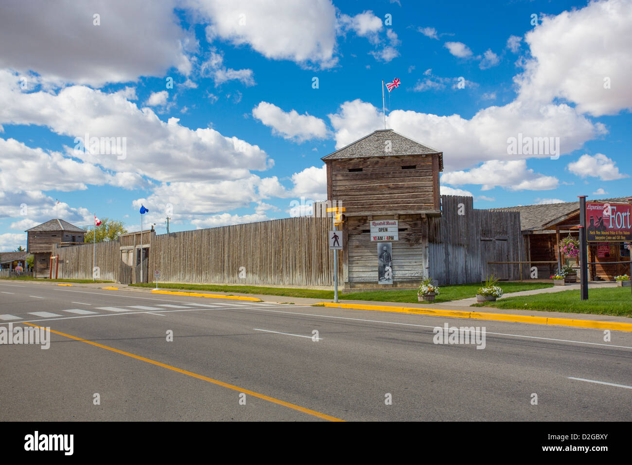 Fort Museum in Fort Macleod in Alberta Canada Stock Photo