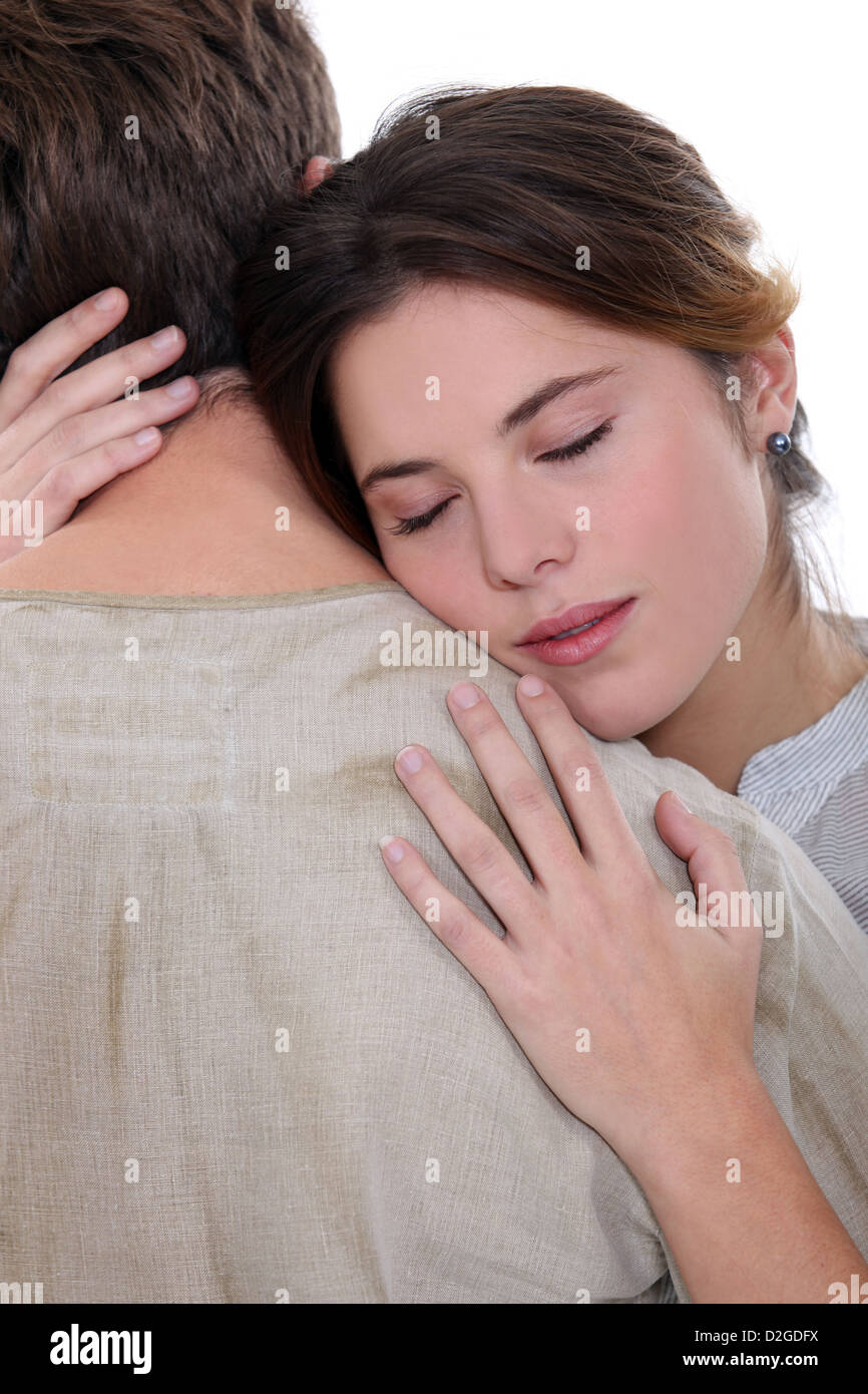 Young passionate couple hugging Stock Photo Alamy