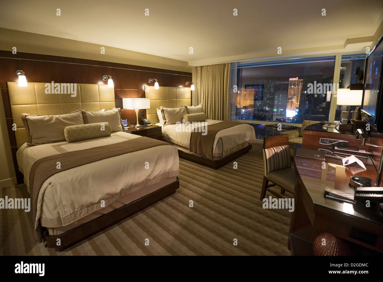 The Modern And Luxurious Room Of Aria Resort And Casino In
