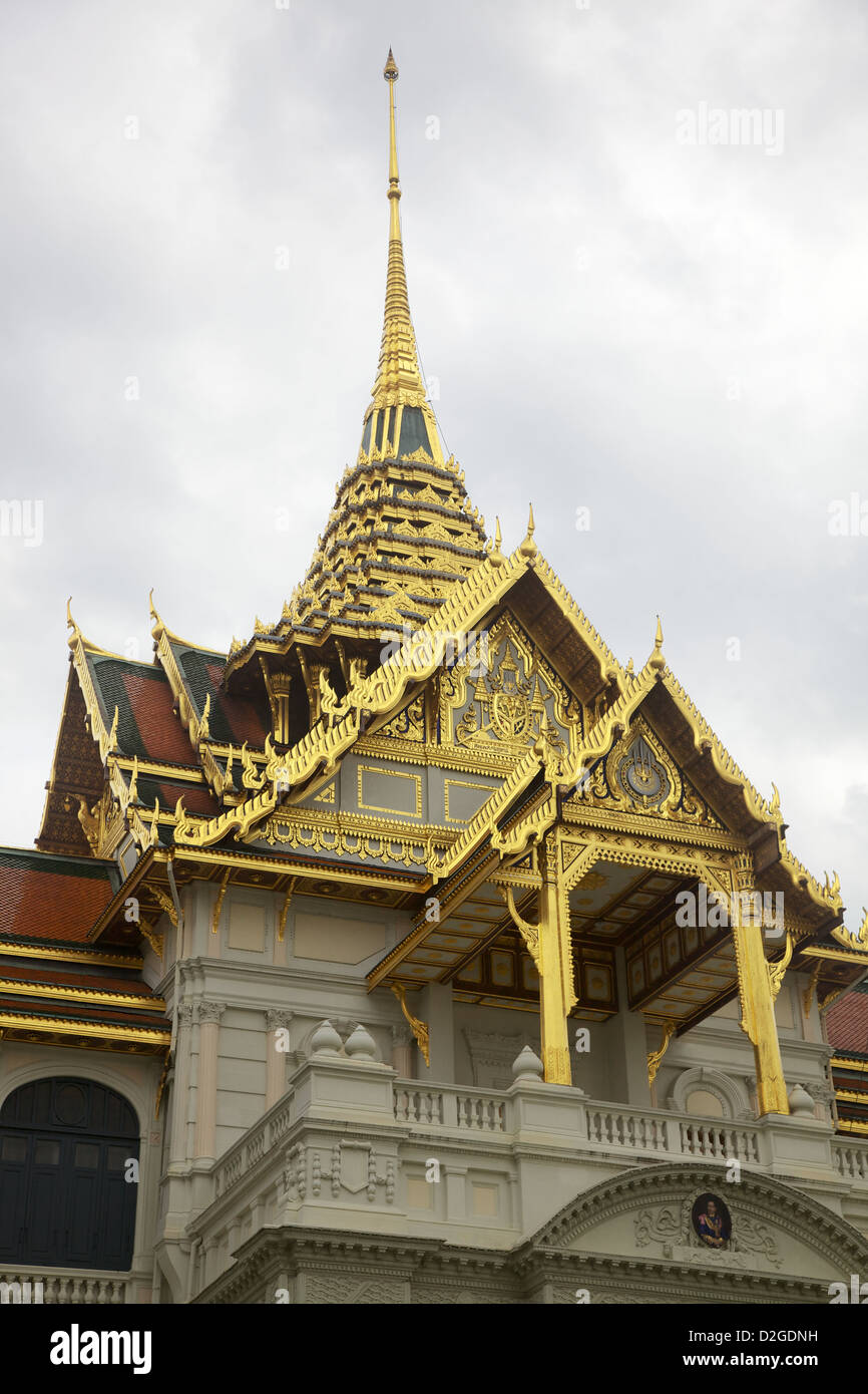 The roof of the Royal Palace, Bangkok, Thailand Stock Photo