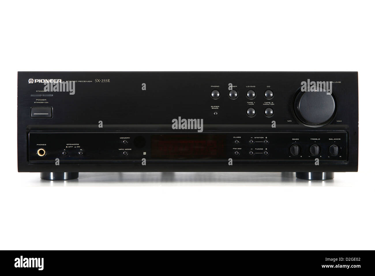 Studio shot of a Pioneer SX255R stereo receiver Stock Photo Alamy