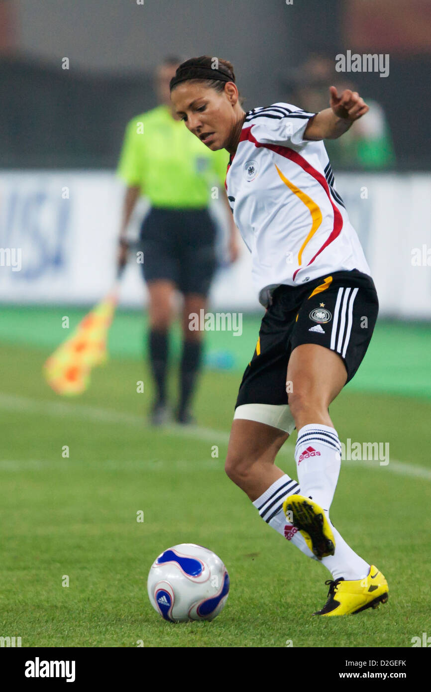 Linda Bresonik of Germany in action during a FIFA Women's World Cup semifinal match against Norway. Stock Photo