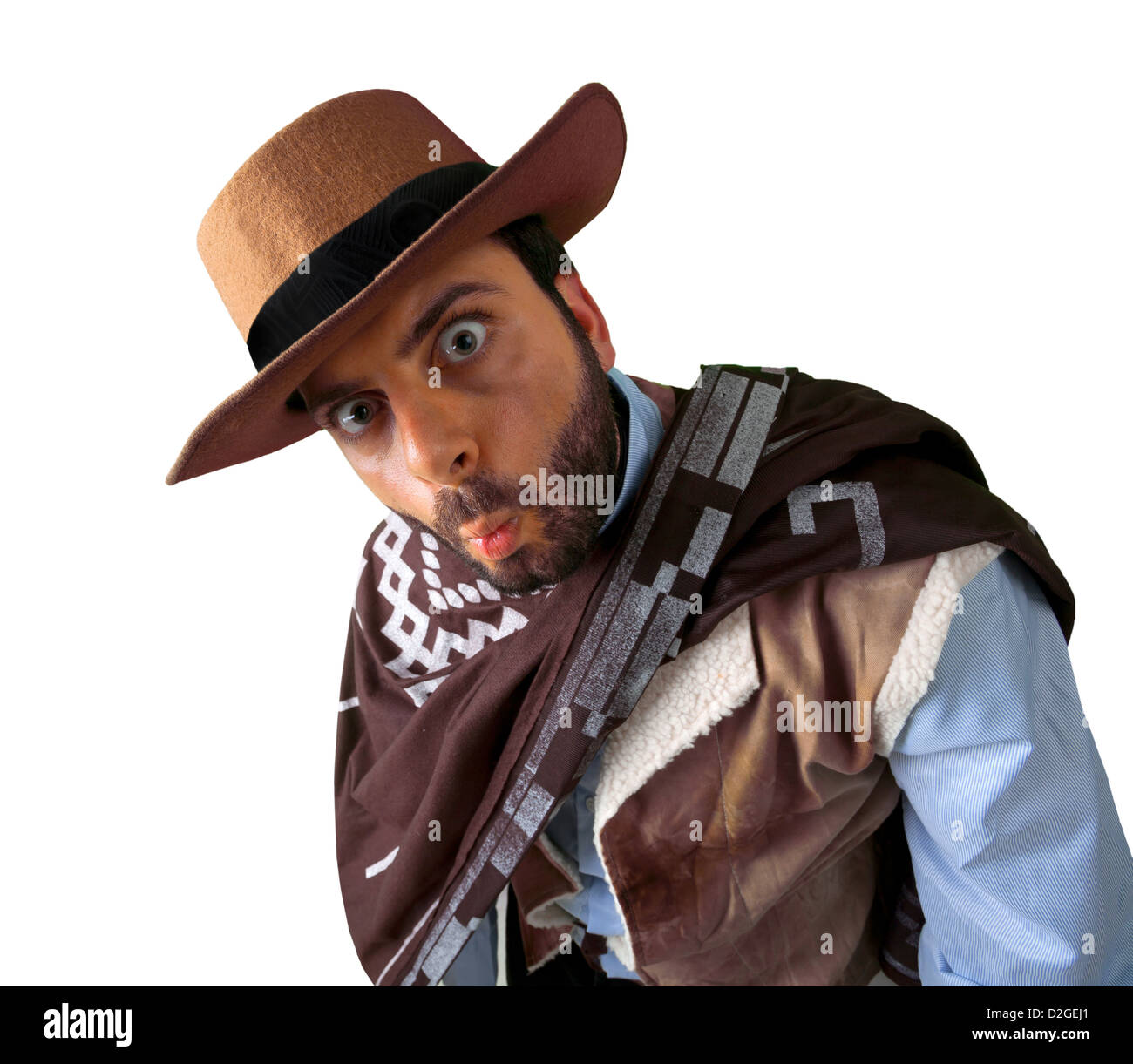 WOW gunman in the old wild west Stock Photo
