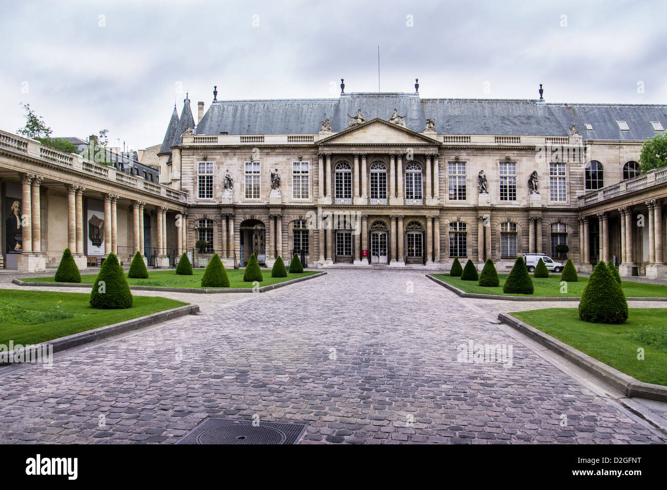 Hôtel de Soubise is a Paris city mansion housing part of the French National Archives Stock Photo
