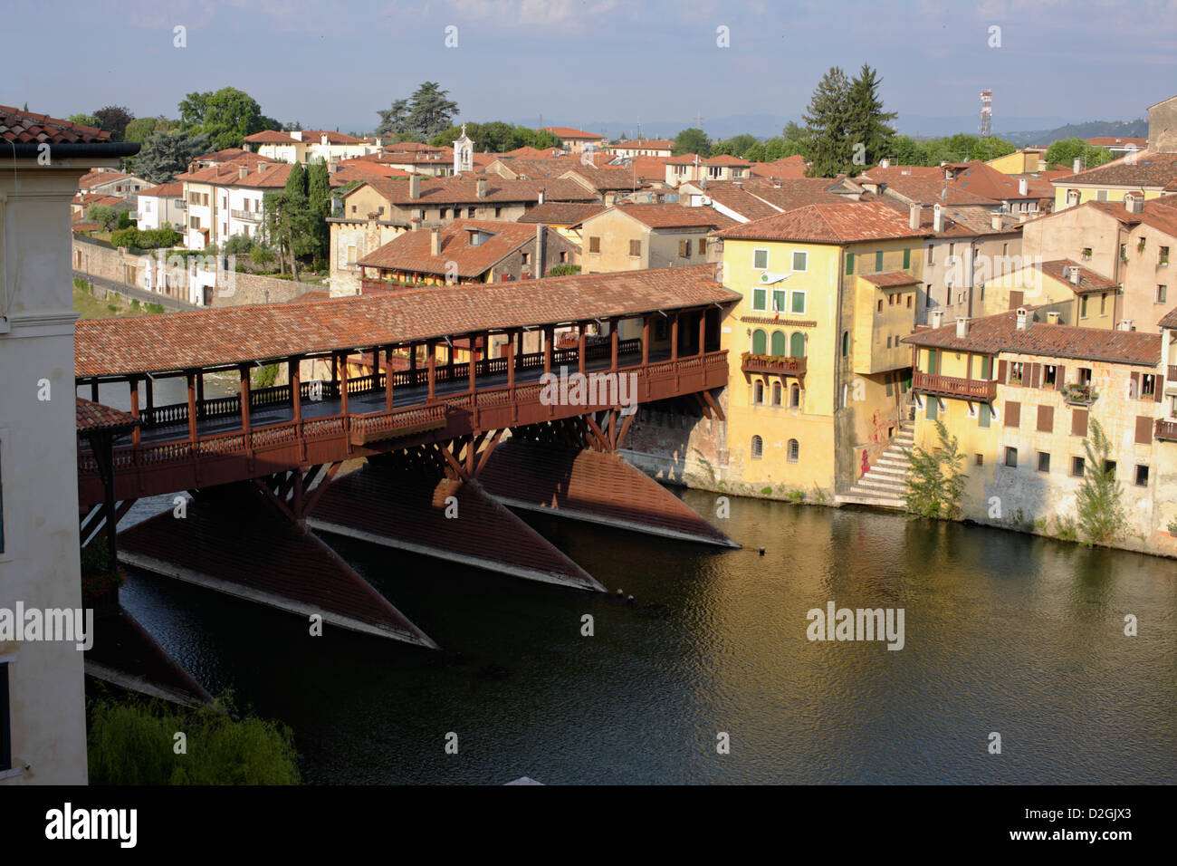 Ponte degli Alpini Bassano del Grappa, Vicenza Veneto Italy Europe Stock Photo