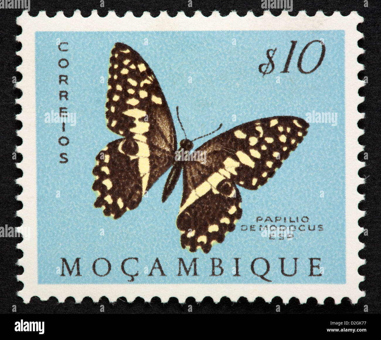 Mozambican postage stamp Stock Photo