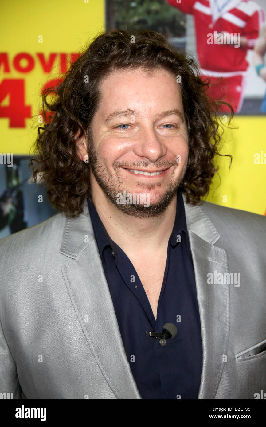 US comedian Jeffrey Ross arrives for the premiere of the film 'Movie 43