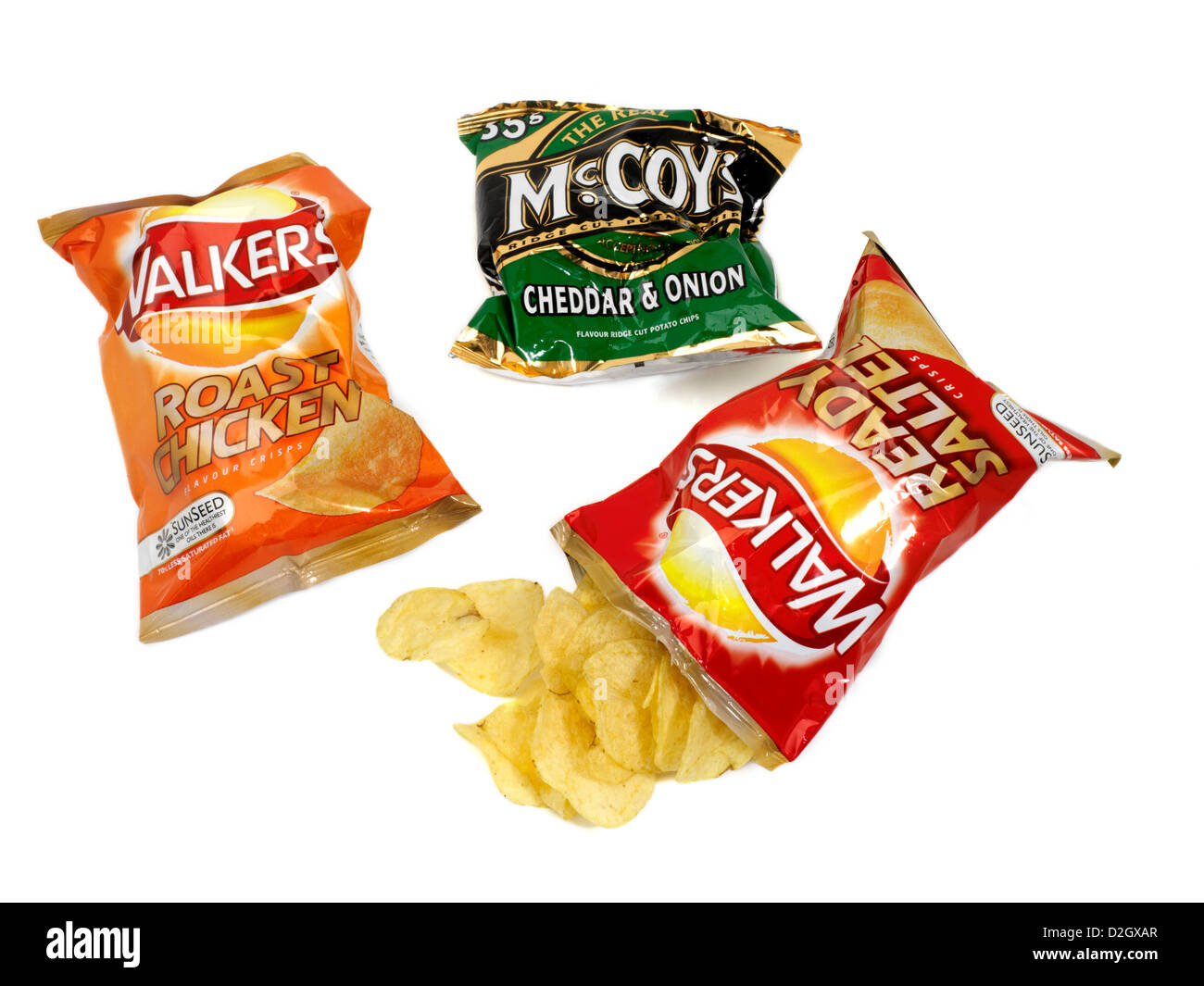 Packets Of Crisps Stock Photo Alamy