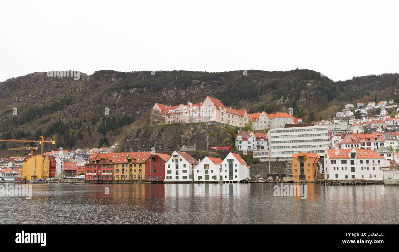 Houses in Bergen, Norway Stock Photo Alamy