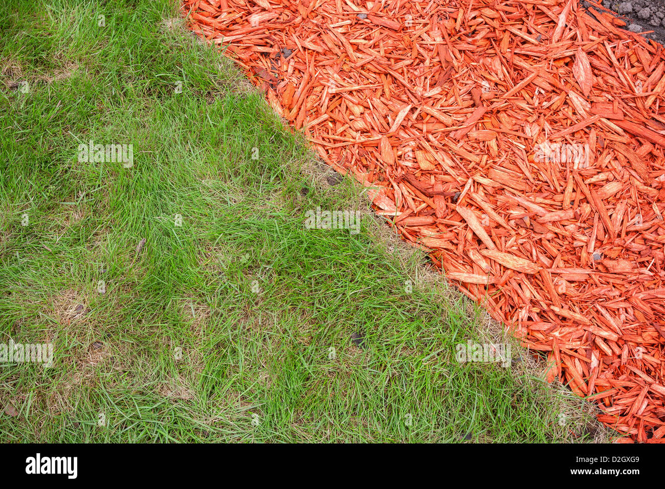 Grass and mulch Stock Photo Alamy