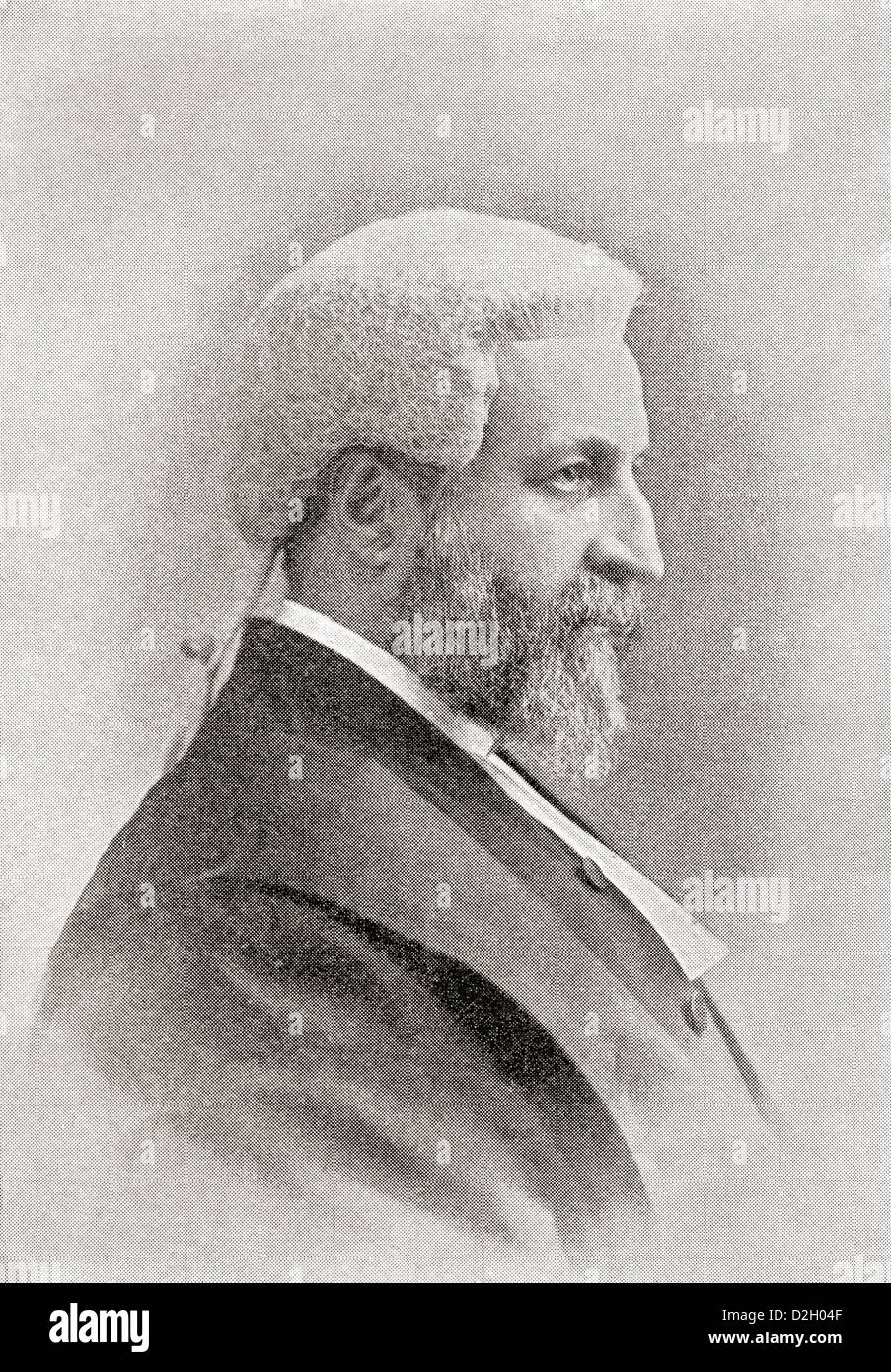 Francis Henry Jeune, 1st Baron St Helier, 1843 – 1905, aka Sir Francis Jeune. British judge. Stock Photo