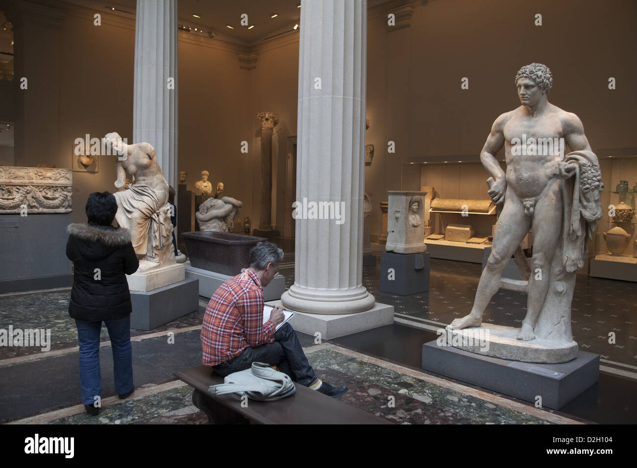 Greek and Roman galleries at the Metropolitan Museum of Art in New York
