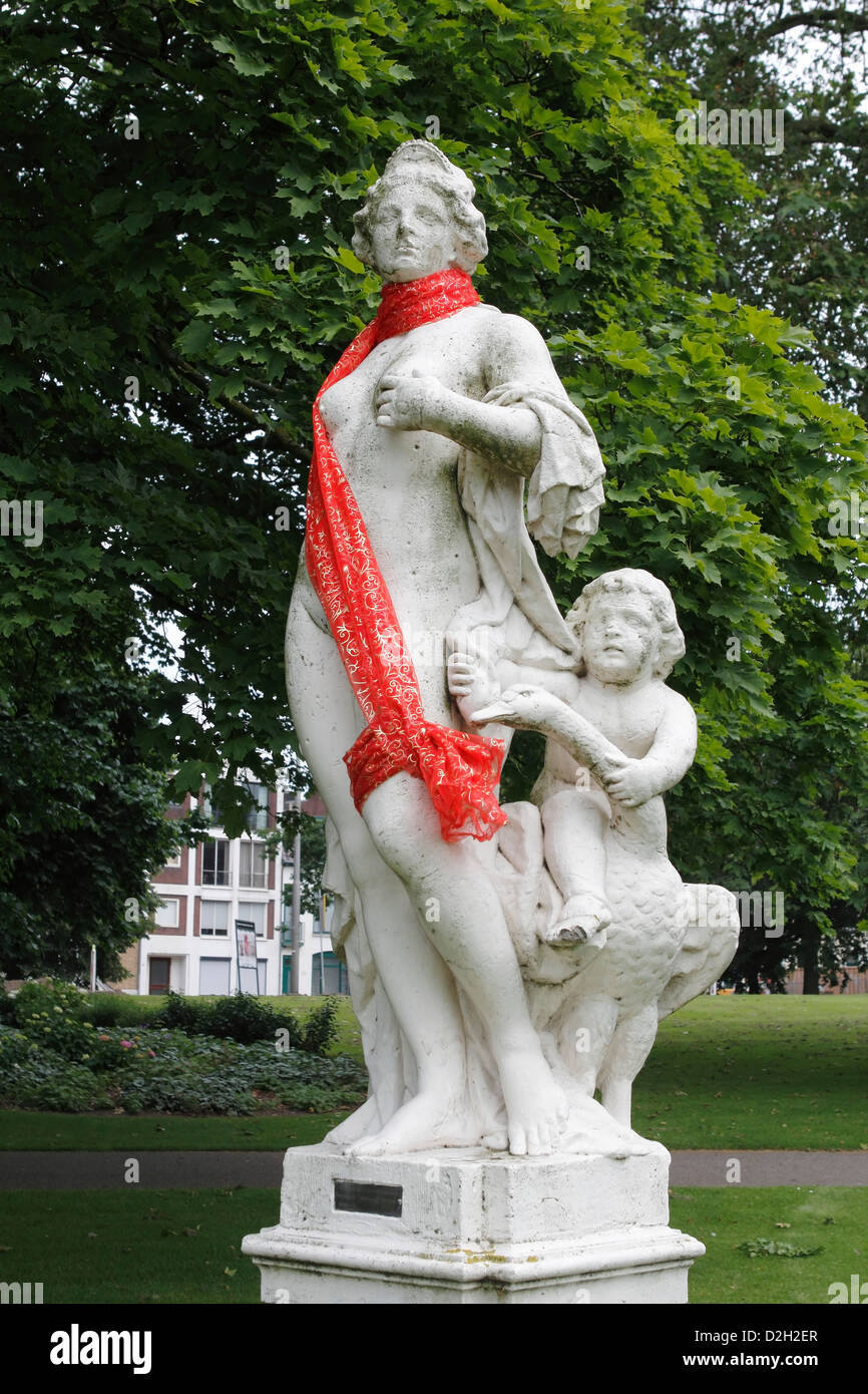 Image of Venus, the Roman goddess of love in the Musis Park in Arnhem, Netherlands Stock Photo