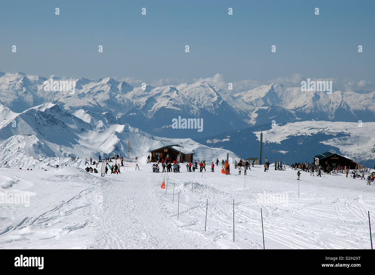 Ski, La Plagne, French Alps, France, Europe, Stock Photo