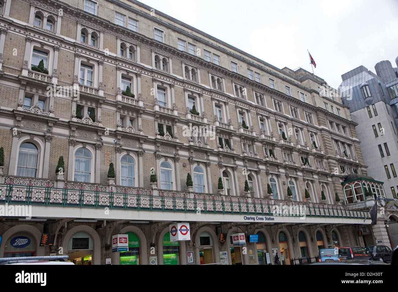Charing Cross Railway Station in London Stock Photo Alamy