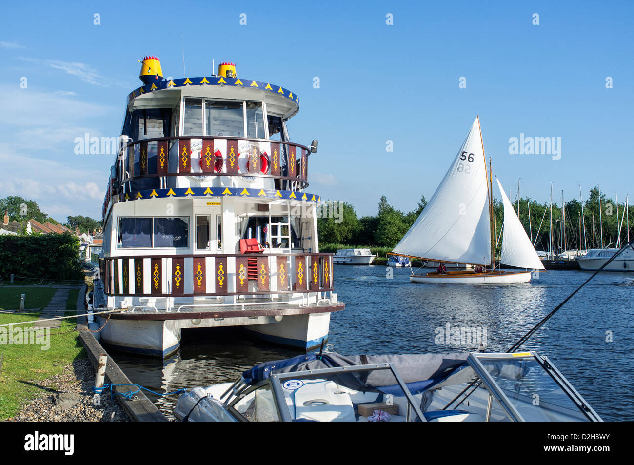 The Southern Comfort Mississippi Paddle Boat Moored On The River
