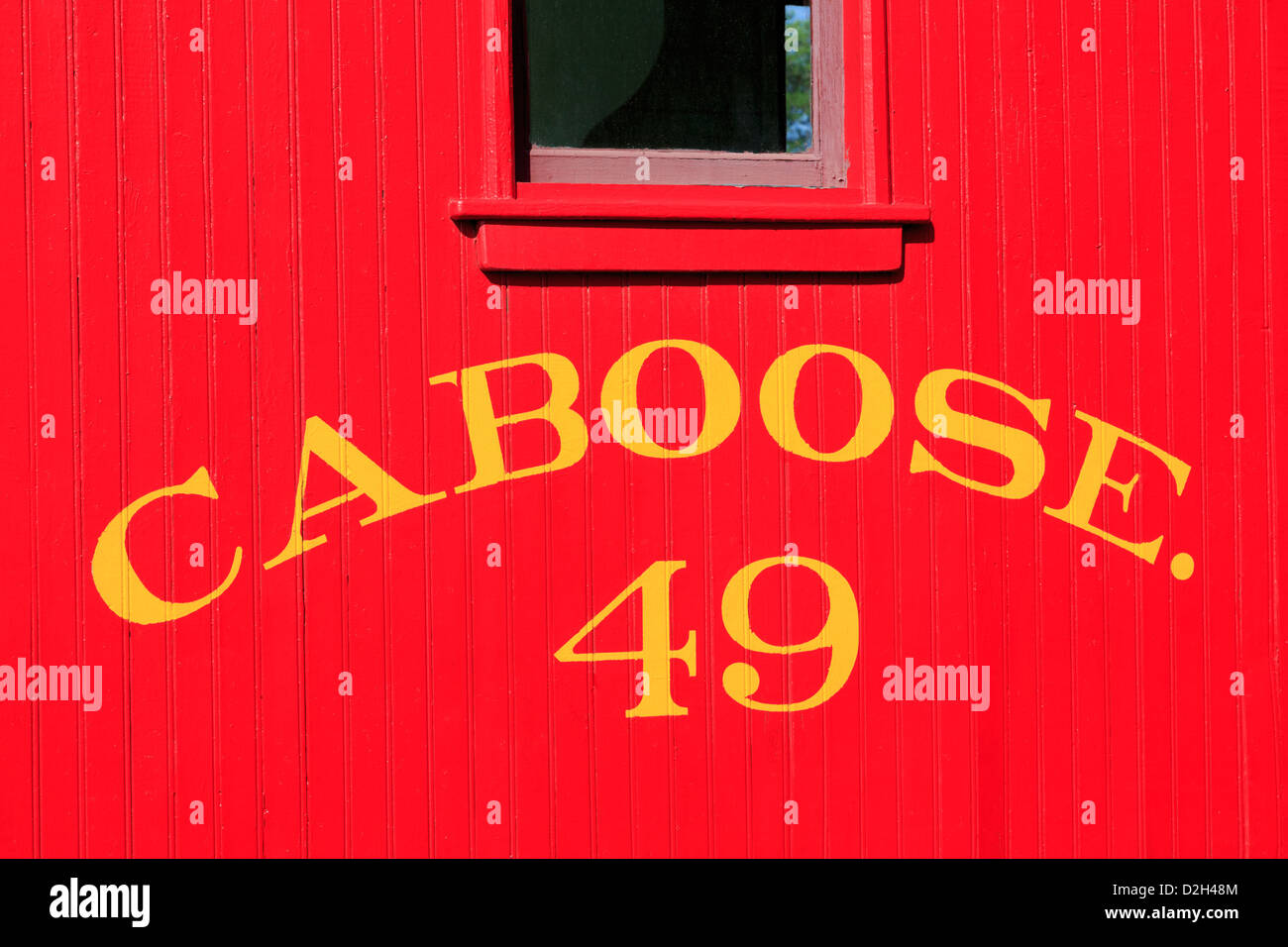 Caboose at the Colorado Railroad Museum,Golden,Colorado,USA Stock Photo