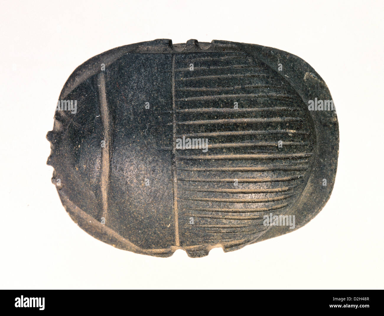 Egyptian art. Beetle-shaped amulet symbol of Khepri, god of sunrise. Stock Photo