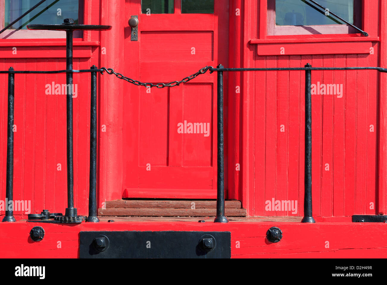 Caboose at the Colorado Railroad Museum,Golden,Colorado,USA Stock Photo