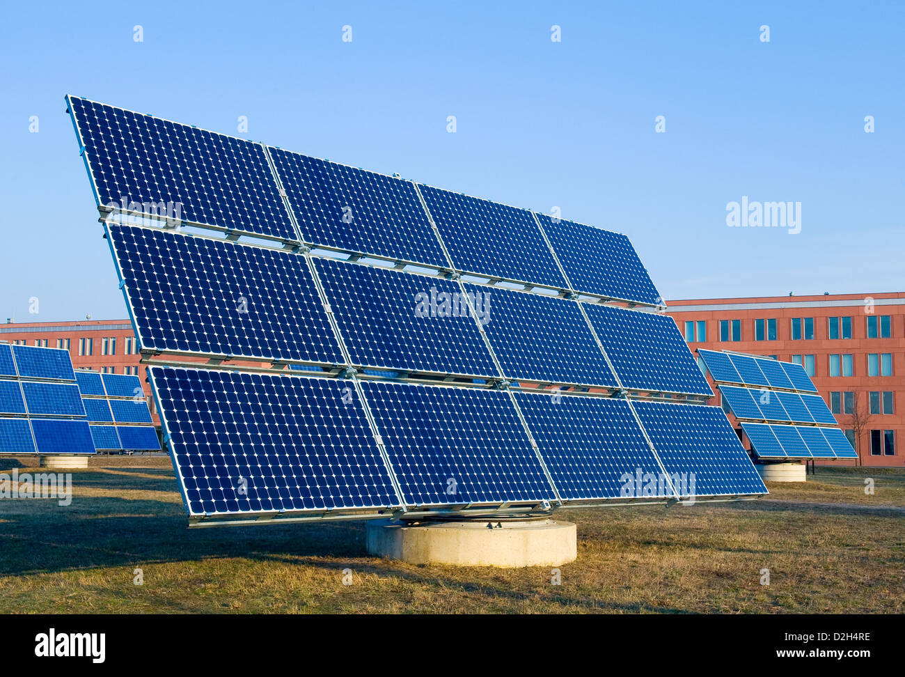 Berlin, Germany, solar cells in the science park Adlershof Stock Photo