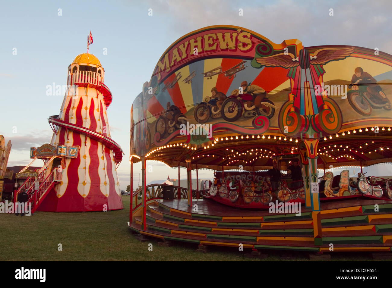 Vintage Fairground at the Goodwood Revival Stock Photo