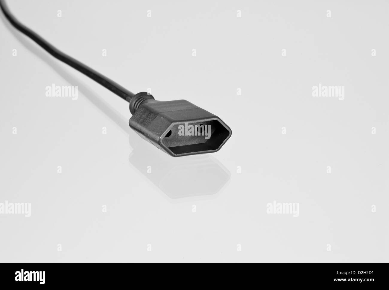 An extension cable for a C-connector plug Stock Photo