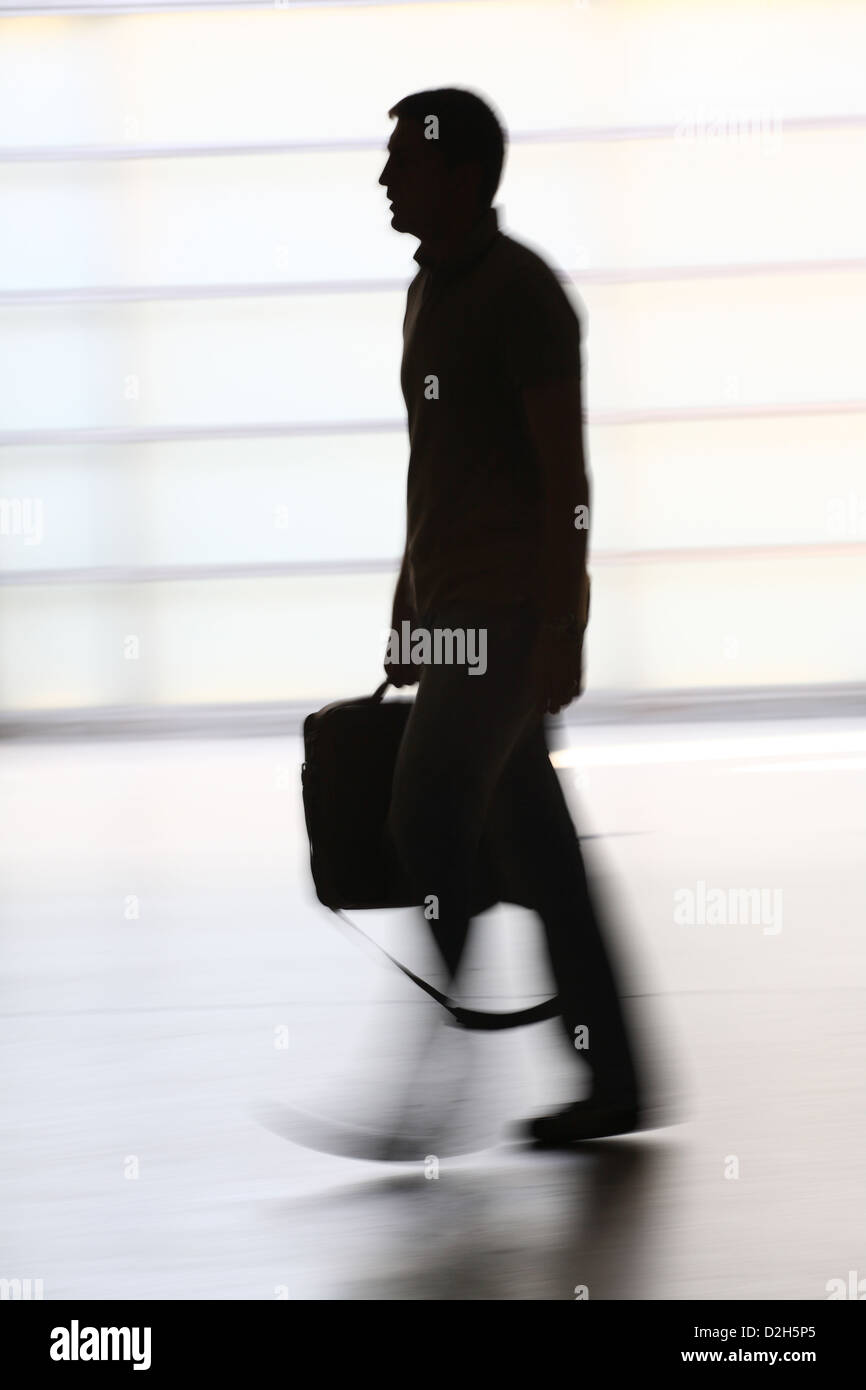 Man briefcase silhouette hi-res stock photography and images - Alamy