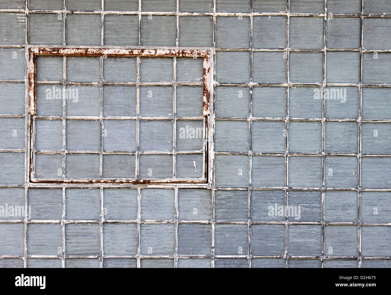 Glass brick wall Stock Photo