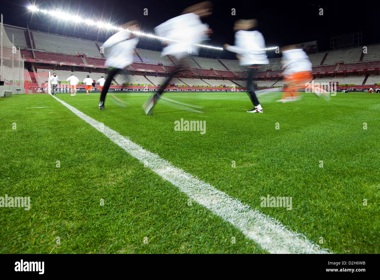 Seville, Spain, football players in a pub in the evening Stock Photo Alamy