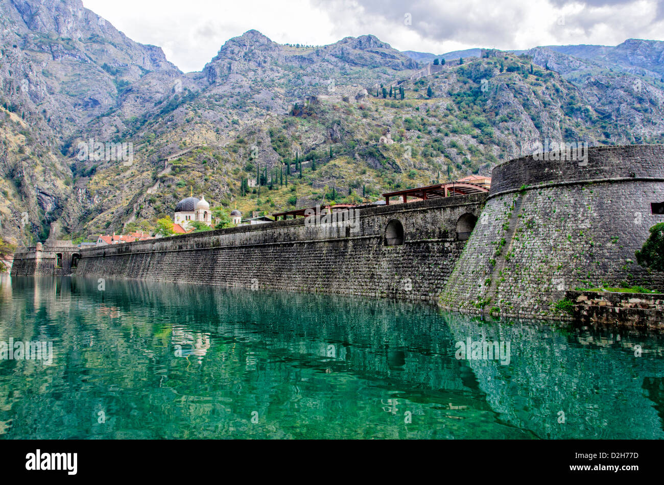 Ancient City Walls In Kotor Montenegro Stock Photo Alamy