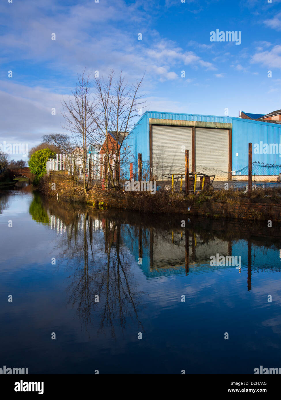 England, West Midlands, Stourbridge Canal. Industrial unit located on
