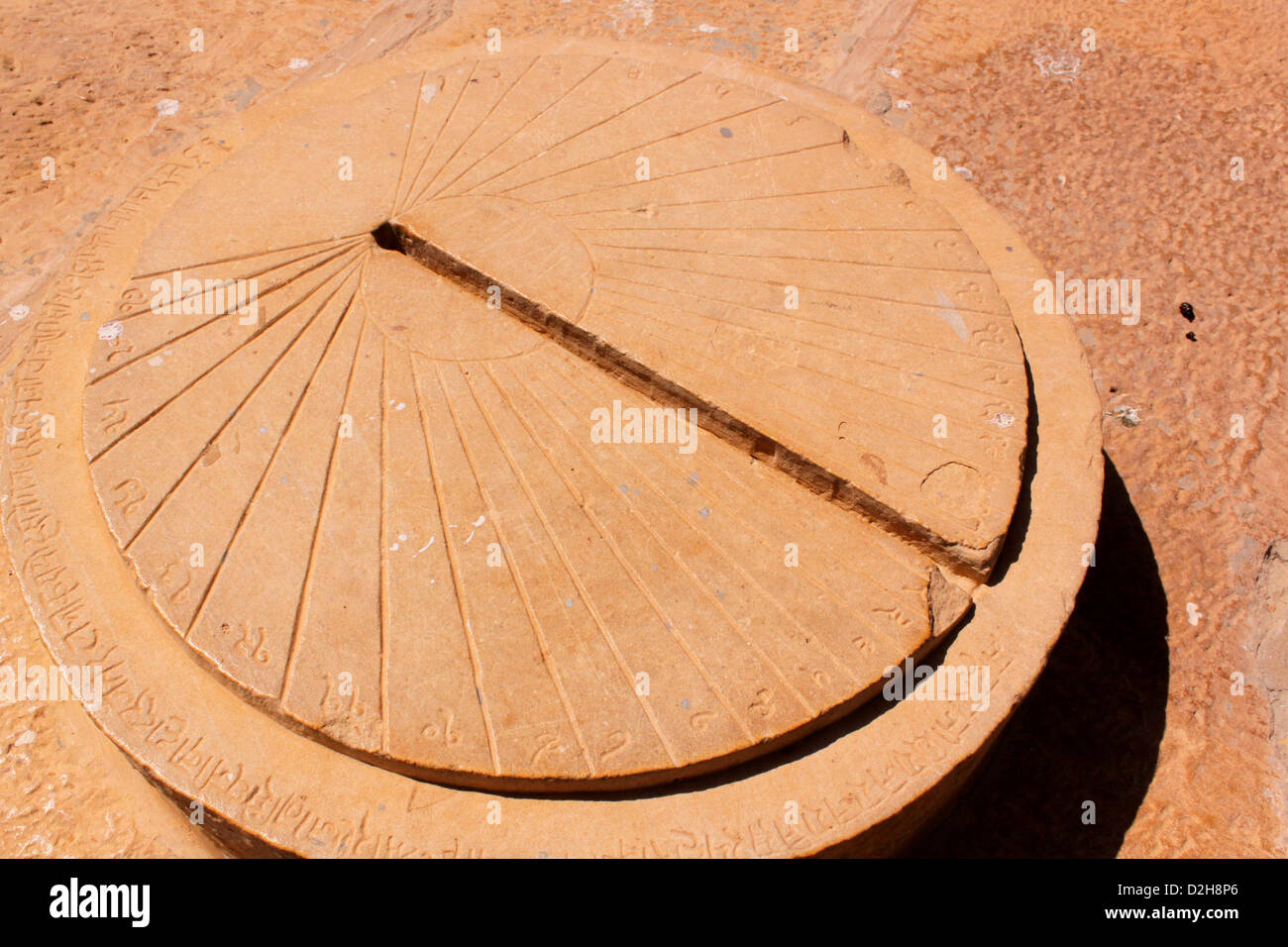 Horizontal sundial at Jaisalmer rajasthan india Stock Photo Alamy