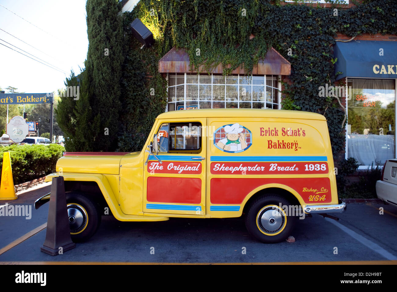 ERICK SCHAT'S BAKKERY, BAKERY VAN OUTSIDE THE SHOP STORE IN