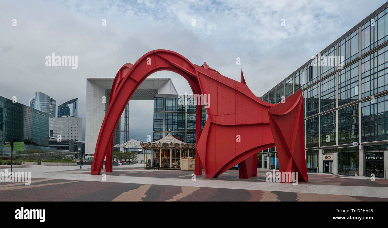 La Defense is a major business district of the Paris aire urbaine in
