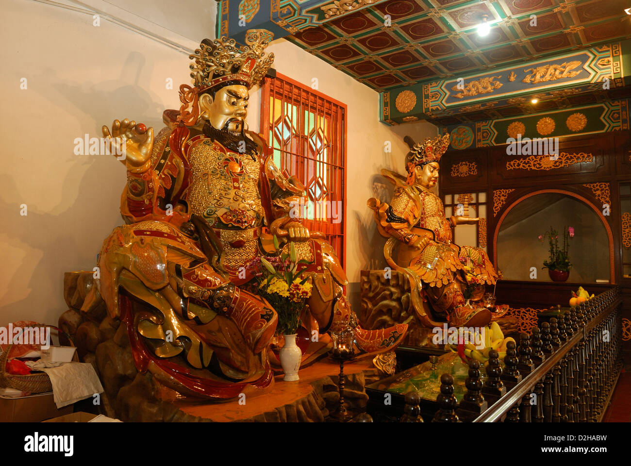 Hall of Skanda Bodhisattva, Po Lin Monastery, located on Ngong Ping Plateau, Lantau Island Hong Kong China. Stock Photo