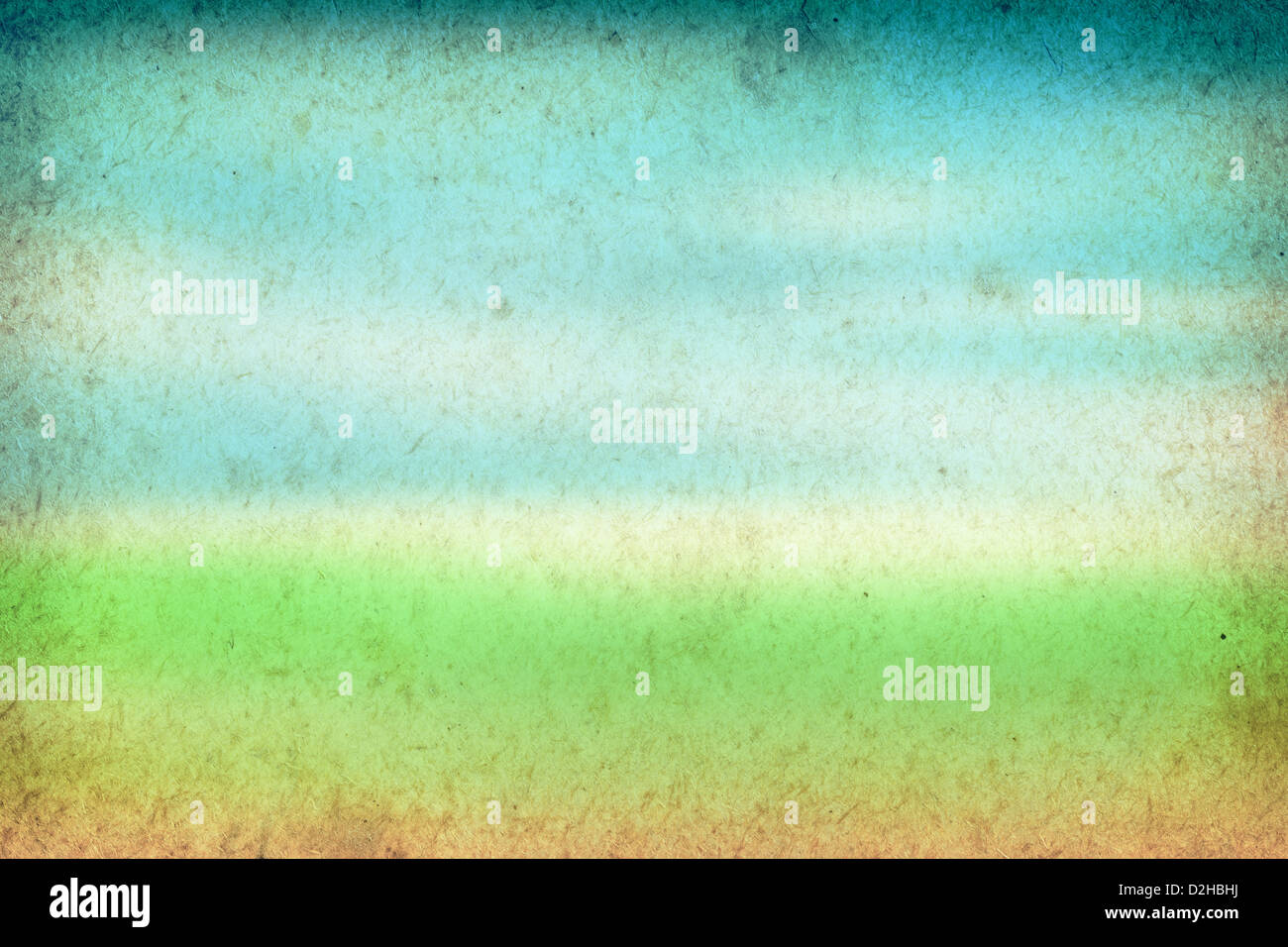 Spring background, green and blue vintage paper texture Stock Photo