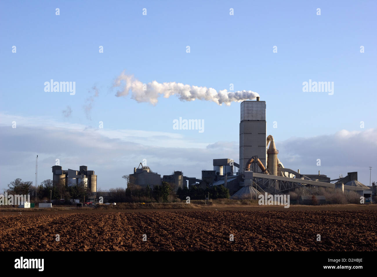 Cement works Stock Photo