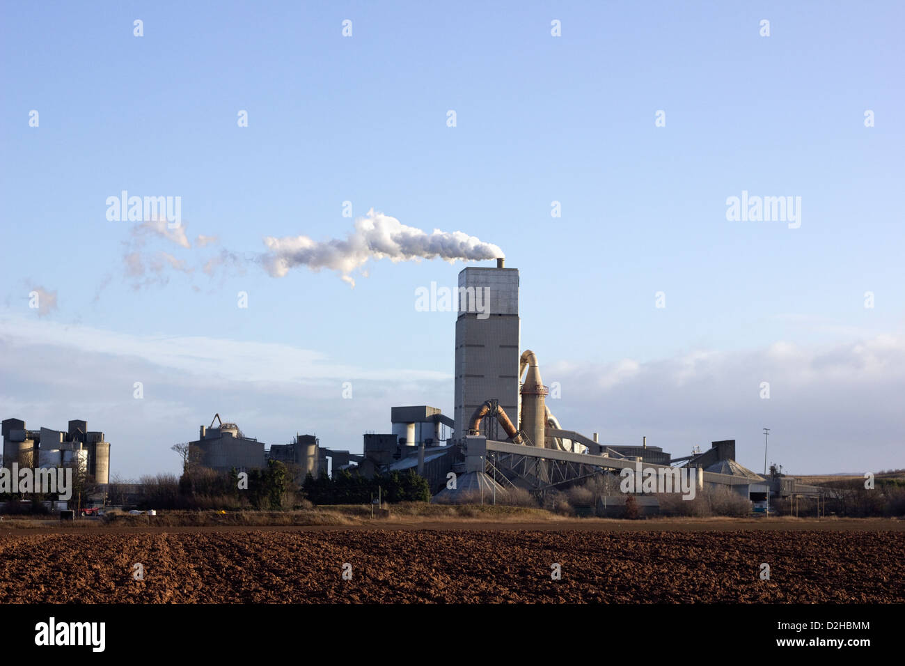 Cement works Stock Photo