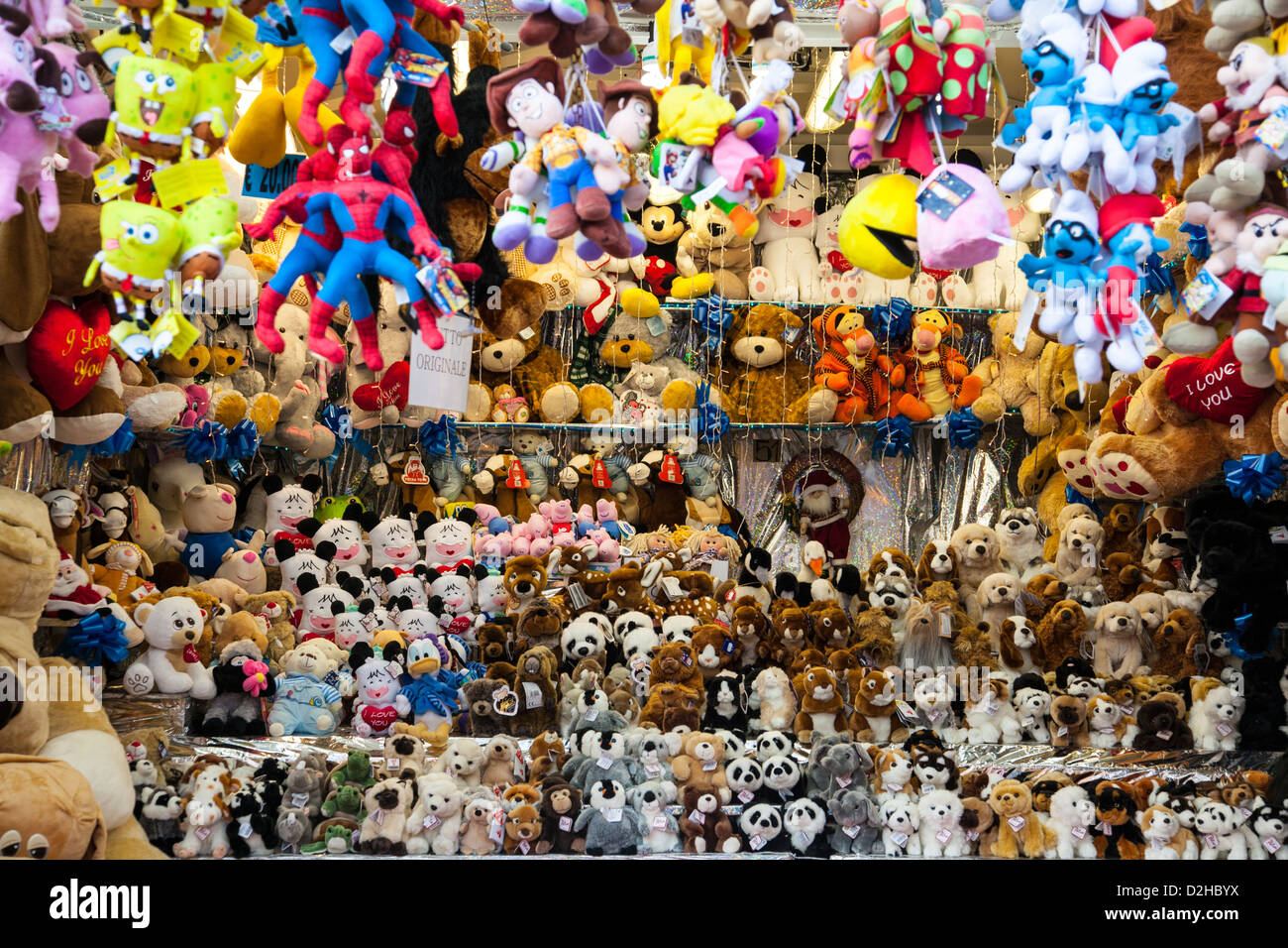 toy stall, Rome, Italy Stock Photo Alamy