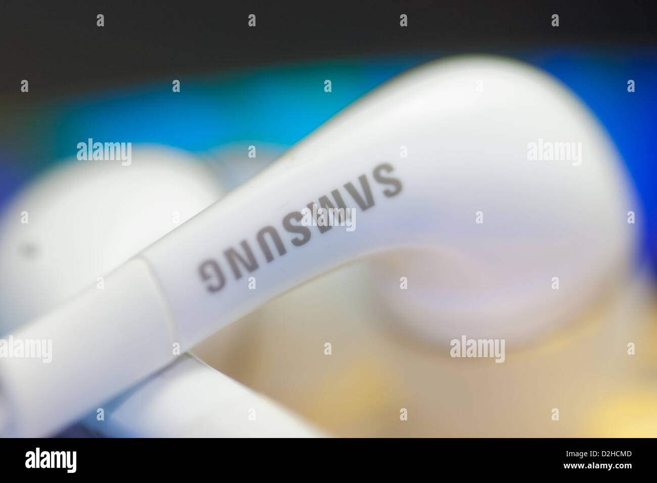 Samsung earplugs Stock Photo