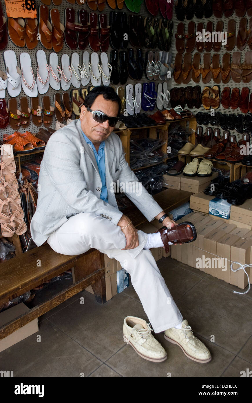 Man trying on shoes hi-res stock photography and images - Page 2 - Alamy