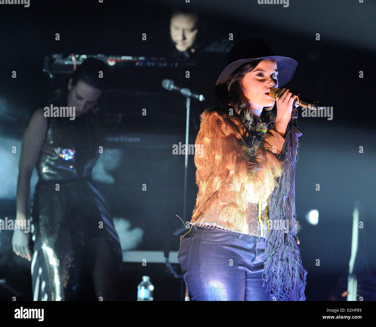 January 24, 2013. Toronto, Canada. Nelly Furtado performs during her The Spirit Indestructible Tour  at the Sony Centre for the Performing Arts. Furtado is current on tour in support of her fifth studio album The Spirit Indestructible released on September 14, 2012.  (DCP/N8N/Alamy live news) Stock Photo
